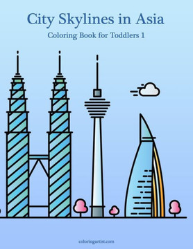 City Skylines in Asia Coloring Book for Toddlers 1