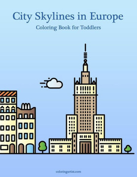 City Skylines in Europe Coloring Book for Toddlers