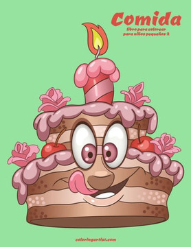 Comida libro para colorear para niños pequeños 2