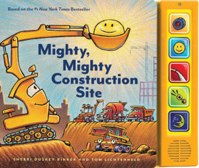 Mighty, Mighty Construction Site Sound Book (Books For 1 Year Olds, Interactive Sound Book, Construction Sound Book) (Goodnight, Goodnight Construction Site)