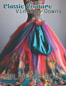 Classic Couture Vintage Dresses Coloring Book: 40 Illustrations of chic, timeless vintage elegant coloring book, perfect for teens and adults seeking