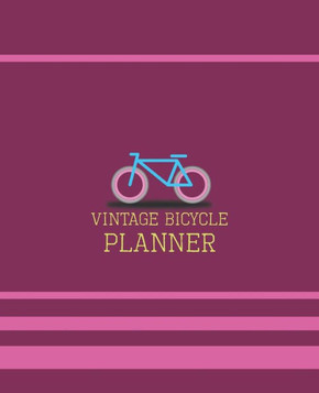 Vintage Bicycle, Retro Weekly Planner Undated, Doted Grid Paper, Multitask Shamble Organizer: Goal setting, To do list, Habit tracker, Gratitude, Note