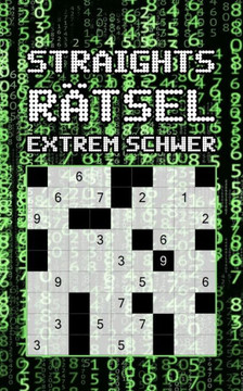 STRAIGHTS Rätsel - extrem schwer: 184 Stradoku Rätsel teuflisch schwer Kleines Rätselbuch Perfekt Für Unterwegs Logikrätsel für Erwachsene Gehirnjoggi