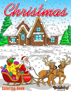 Christmas: Coloring Book: Adult coloring book with joyful 25 designs for the holiday season, relaxing coloring pages