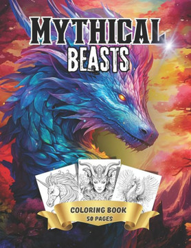 Mythical Beasts: Adult Teen Coloring book Unicorns, Dragons, Werewolves, Phoenix and other Mythical Creatures