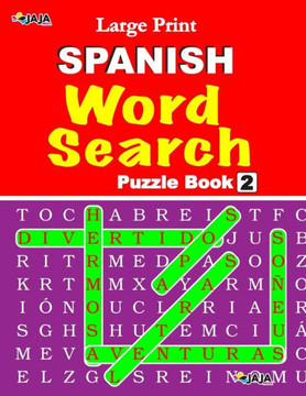 Large Print SPANISH WORD SEARCH: Vol. 2 - Large Print
