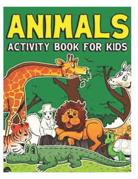 animals activity book for kids: 50 great animal coloring picture collections.