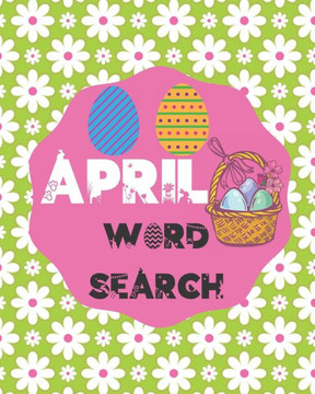 April Word Search: Gift For All Aries & Taurus Family Members Born In April Who Love Diamonds