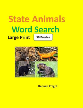 State Animals: 50 Puzzles - Large Print