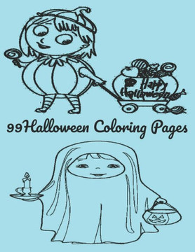 99 Halloween Coloring Pages: 99 original Halloween Coloring Pages
