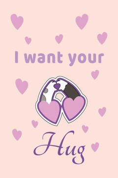 I want Your Hug: Valentines day gift for her, Cute Unique Valentine's Day gift Ideas For Girlfriend, Wife