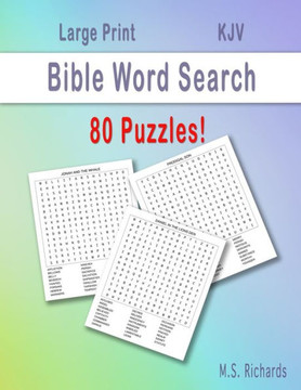 Bible Word Search: 80 Word Search Puzzles! - Large Print
