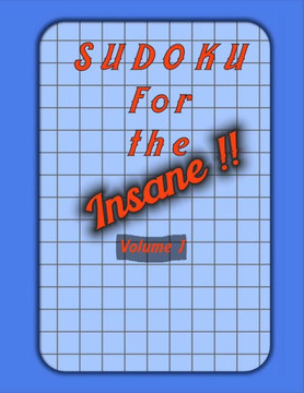 Sudoku For The Insane !!: Large Print Sudoku Puzzle Book For Adults With Solutions