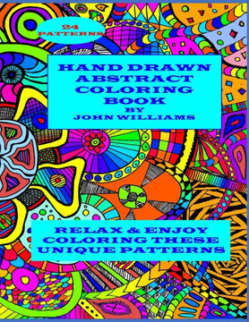 Hand Drawn Abstract Coloring Book: adult coloring book