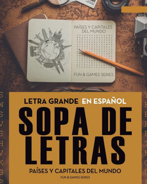 Sopa de Letras Países y Capitales del Mundo: Letra Grande - En Español