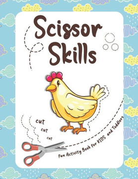 Scissor Skills fun Activity Book for KIDS and Toddlers: this Activity book helps your child practice cutting, in a fun and useful way, fun animals to