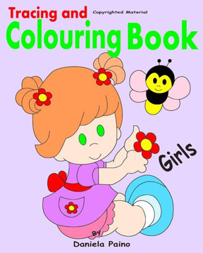 Tracing and Colouring Book: Girls