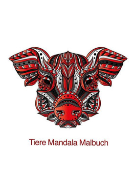 Tiere Mandala Malbuch: Coloring für Erwachsene mit Waschbären, Krokodile, Eichhörnchen und viele andere