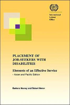 Placement of job-seekers with disabilities. Elements of an effective service - Asian and Pacific edition
