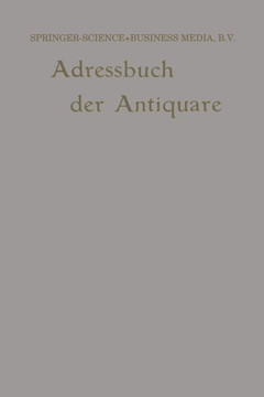 Internationales Adressbuch Der Antiquar-Buchhändler / International Directory of Second-Hand Booksellers / Annuaire International Des Librairies d'Occ