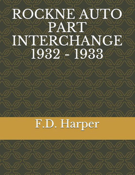 Rockne Auto Part Interchange 1932 - 1933