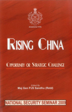 Rising China: Opportunity or Strategic Challenge Rising China: Opportunity or Strategic Challenge