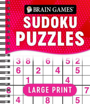 Brain Games - Large Print Sudoku Puzzles (Swoosh) Brain Games - Large Print Sudoku Puzzles (Swoosh)
