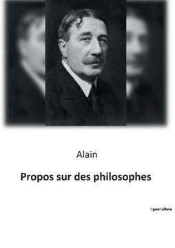 Propos sur des philosophes Propos sur des philosophes