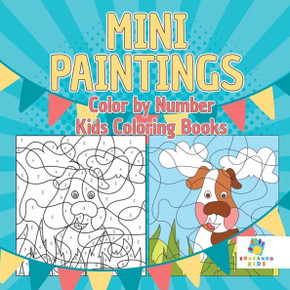Mini Paintings Color By Number Kids Coloring Books
