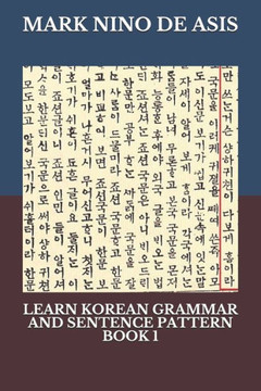 Learn Korean Grammar and Sentence Pattern Book 1