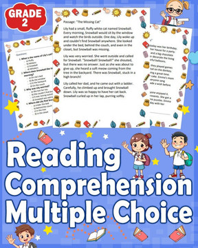 Reading Comprehension Multiple Choice Grade 2: Enhance 2nd grade reading skills with reading comprehension multiple choice grade 2. Engaging practice