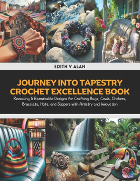 Journey into Tapestry Crochet Excellence Book: Revealing 6 Remarkable Designs for Crafting Bags, Cowls, Chokers, Bracelets, Hats, and Slippers with Ar