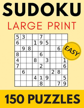 Sudoku Large Print.: Easy Puzzle Game Excellent for Seniors! One Puzzle Per Page. - Large Print