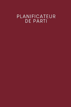 Planificateur de parti: Carnet à pois pour planifier vos fêtes et événements - Design: Rouge