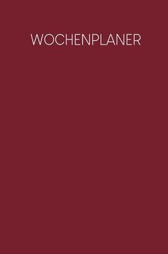 Wochenplaner: Handlicher Terminkalender - Motiv: Rot