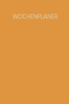 Wochenplaner: Handlicher Terminkalender - Motiv: Senfgelb