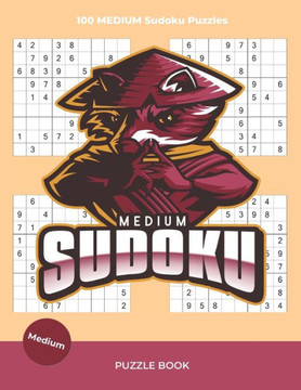Medium Sudoku Puzzle Book: 100 Large Print Difficult Sudoku Puzzles For Adults and Seniors With Solutions (vol.3) - Large Print