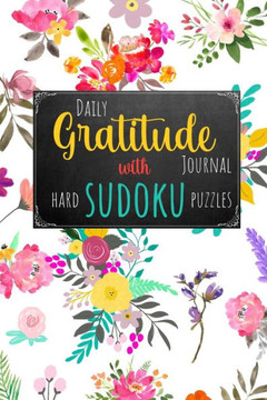 Daily Gratitude Journal with Hard Sudoku Puzzles