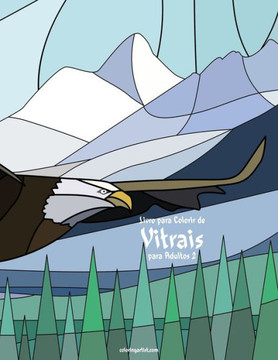 Livro Para Colorir De Vitrais Para Adultos 2