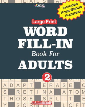 Large Print WORD FILL-IN Book For ADULTS; Vol.2 - Large Print