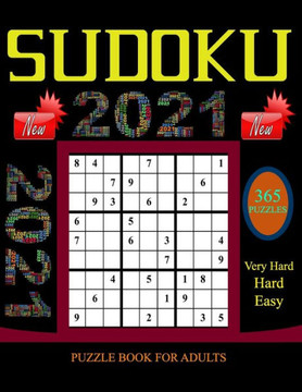 Sudoku Puzzle Book for Adults: 365 Easy to Very hard Sudoku Puzzles with Solutions paperback game suduko puzzle books for adults large print sudoko . - Large Print