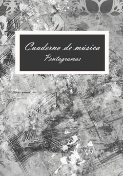 Cuadeno de musica: Libreta de pentagramas para escribir y aprender notas musicales, 120 paginas, 8 pentagramas por pagina, citas motivado