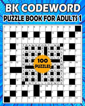 BK Codeword puzzle book for adults 1: Large print codebreaker puzzle book for adults & seniors - 100 Puzzle from (BK Bouchama) - Large Print