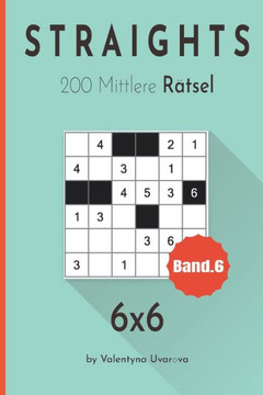 Straights: 200 Mittlere Rätsel 6x6 band. 6
