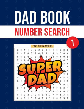 Dad Book Number Search 1: Large Print Activity Games book - Perfect Gift for your Father