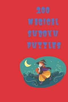 200 Magical Sudoku Puzzles: halloween themed notebook