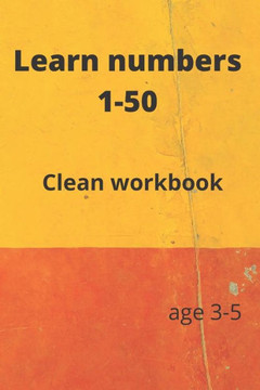 Learn numbers 1-50: Clean workbook