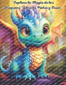 ""Explora la Magia de los Dragones"": ""Libro de Pintar y Crear""