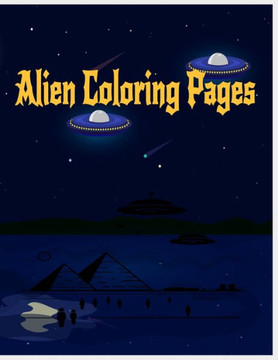Alien Coloring Pages: 8.5 x 11 inches aliens coloring book