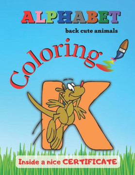 Alphabet Back Cute Animals Coloring: Coloring book for kids, Preschool Coloring Book